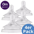 Flaskesmokk 4-pack Natural Response nivå 1 nyfødt Philips Avent forfra