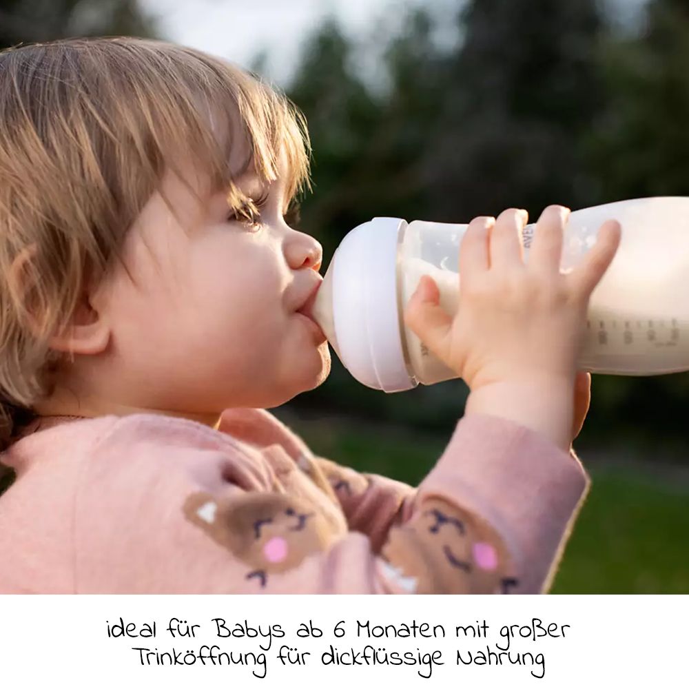 Detalj av Flaskesmokk 4-pakning Natural Response silikon 6 mnd+ Philips Avent