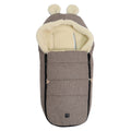 Fleece-vognpose Hoody Maus Wool med saueullfôr til bilstol for baby
