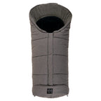 Fleece vognpose med lammeskinnsinnlegg Sheepy, antrasitt forfra