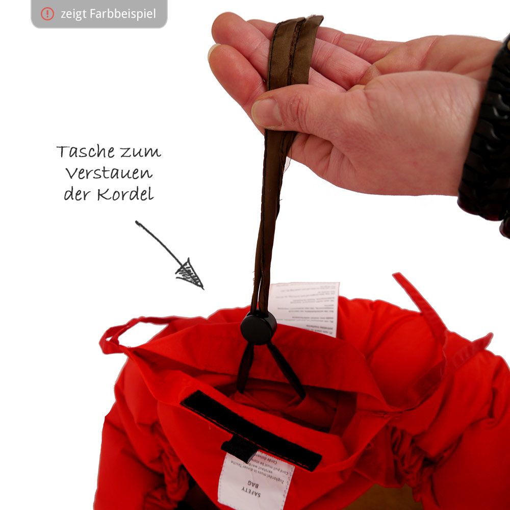 Nærbilde av fleece materialet i Fleece vognpose med lammeskinnsinnlegg Sheepy, antrasitt