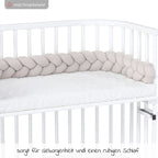 Flettet sengeslange 180 cm for bedside-senger, beige - Babybay montert