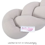 Flettet sengeslange 180 cm for bedside-senger, beige - Babybay nærbilde