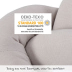 Flettet sengeslange 180 cm for bedside-senger, beige - Babybay festebånd