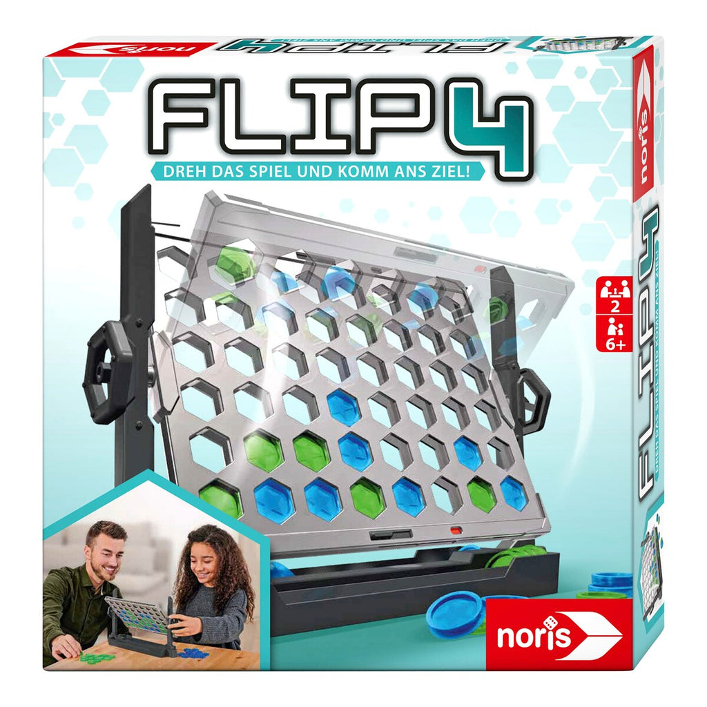 Flip4 strategispill med dreibart brett sett forfra