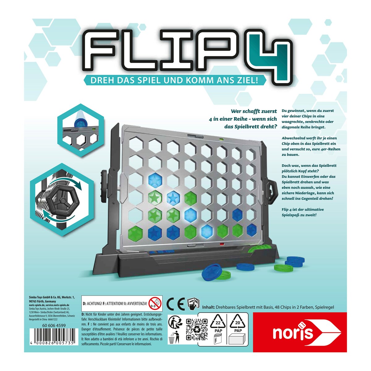 Nærbilde av dreibart brett på Flip4 strategispill