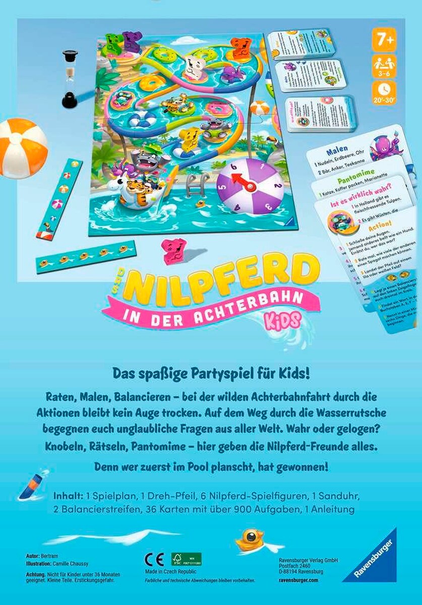 Flodhesten i berg-og-dal-banen Kids festspill bakside