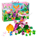 Flora blomsterby deluxe lekesett med 8 figurer forfra