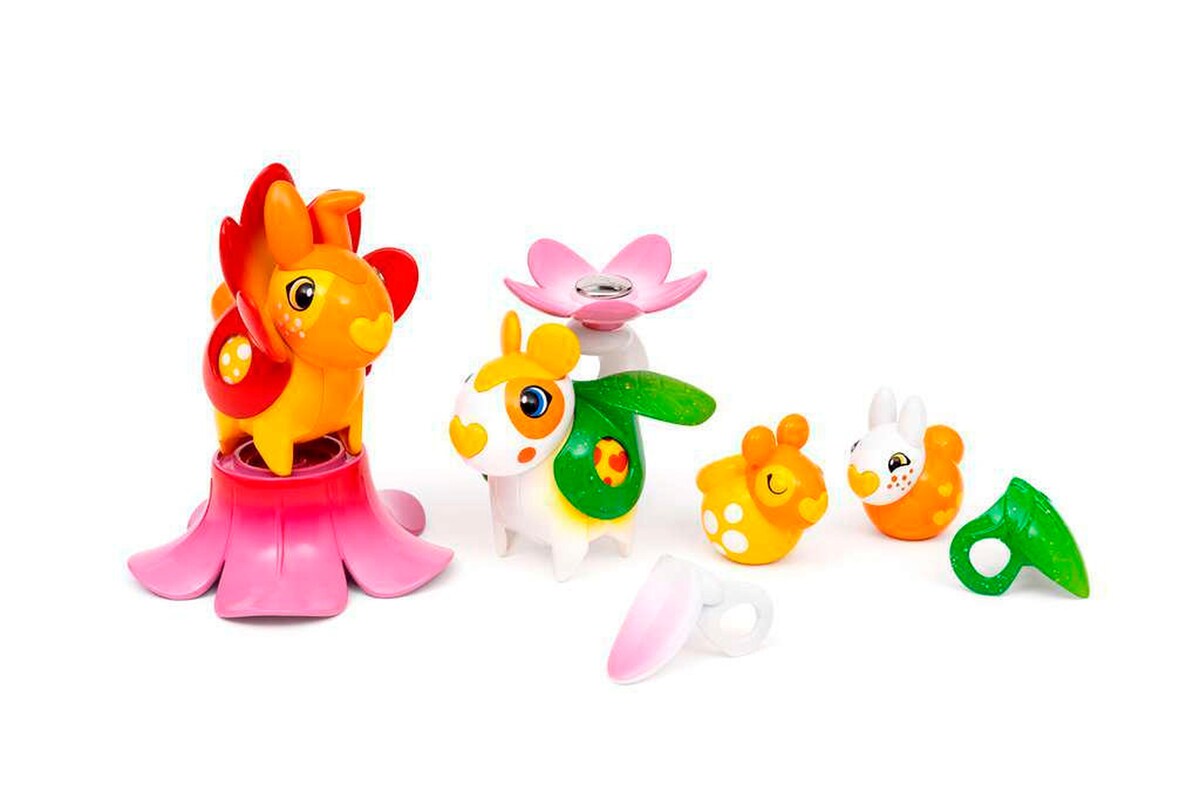 Detalj av Flora blomstersamler figursett med 4 figurer