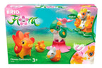 Flora blomstersamler figursett med 4 figurer montert