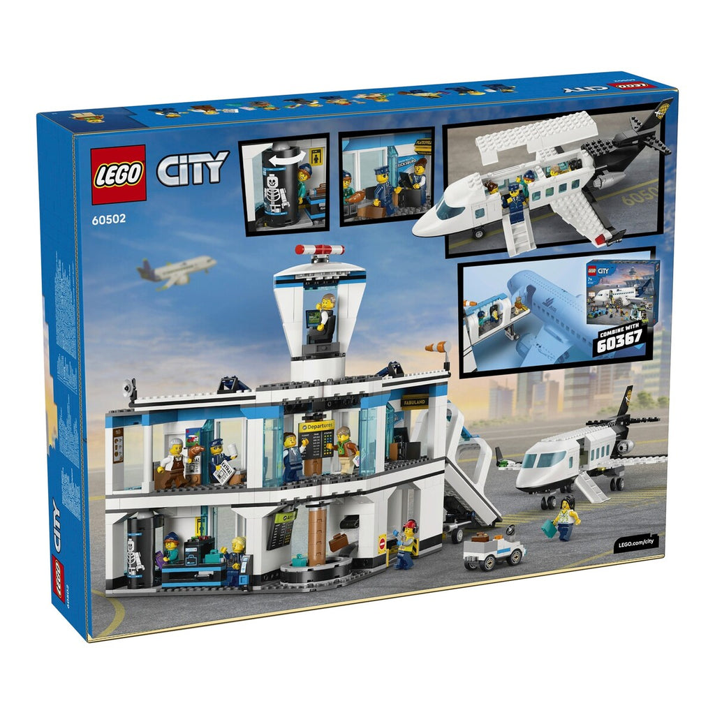 Nærbilde av minifigurer i Flyplass med fly 60502 LEGO City