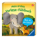 Følebok Er du en løve? med føle-elementer forside