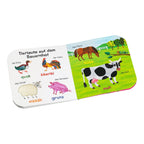 Følebok med dyr 26,5x26,5 cm nærbilde av føleelement