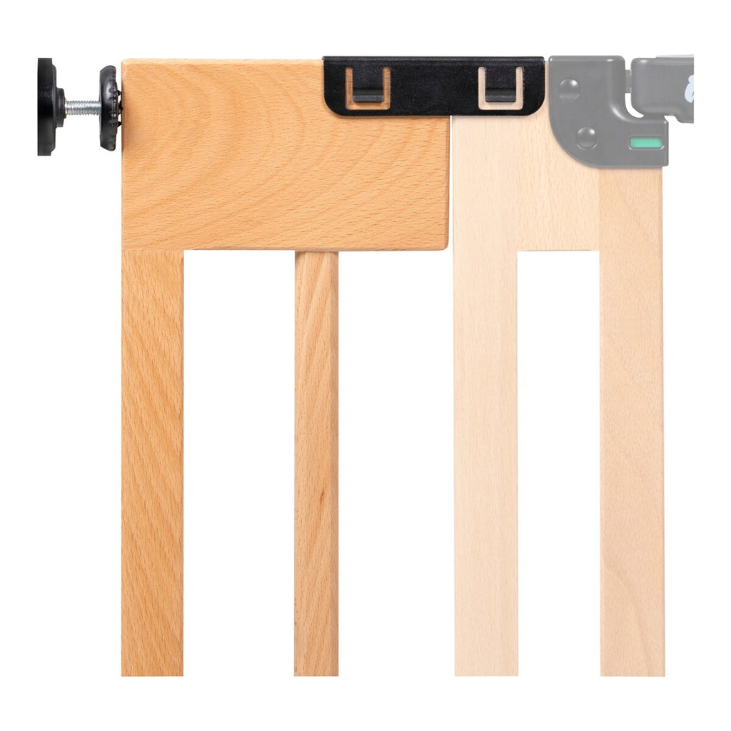 Detalj av forlengelse 15 cm for dør- og trappegrind Clear Step Eco