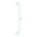 Forlengelse 7 cm for dørgrind Autoclose metall montert