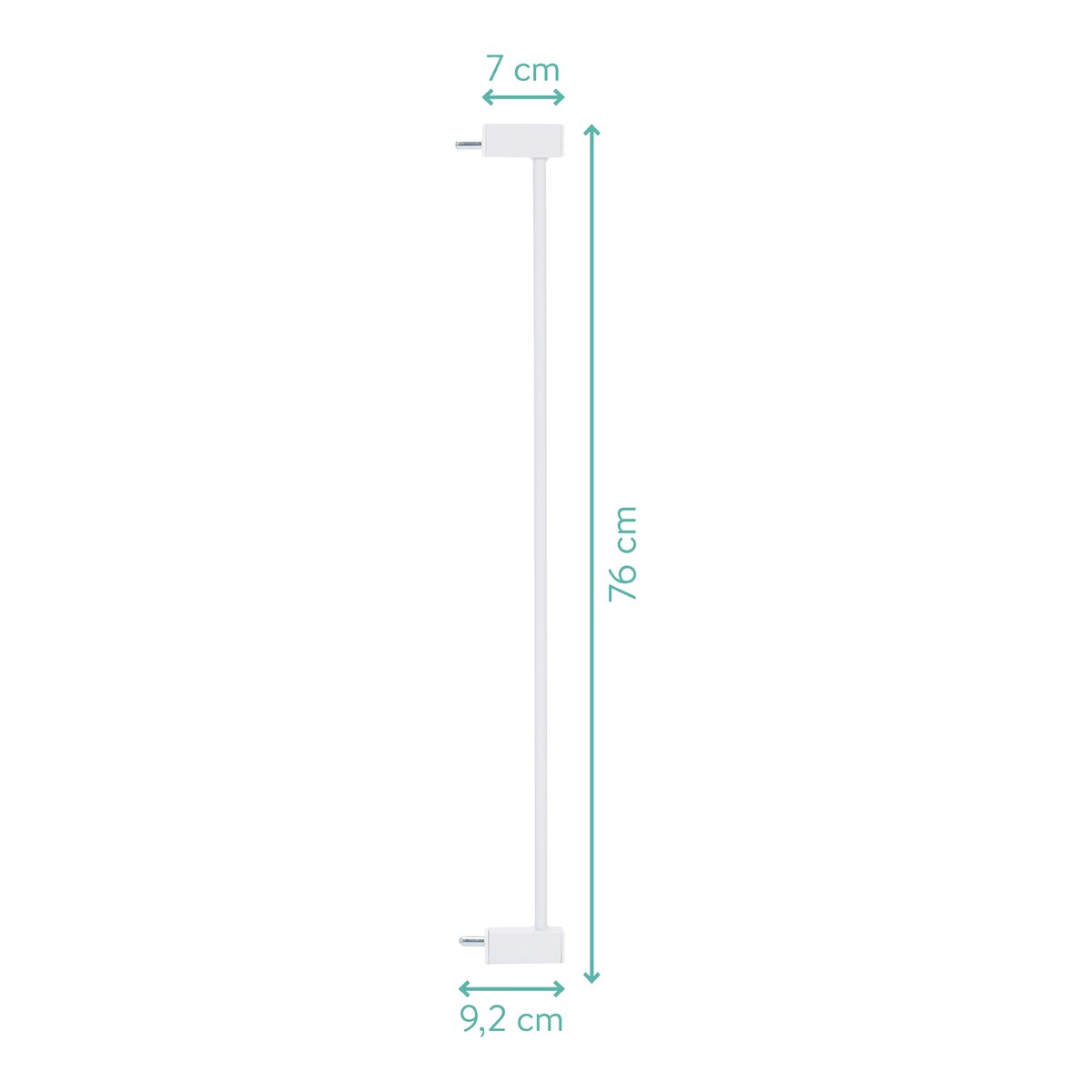 Forlengelse 7 cm for dørgrind Autoclose metall montert
