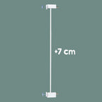 Detalj av metallforlengelse 7 cm for easySafe+ dør- og trappegrind
