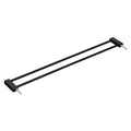 Forlenger til sikkerhetsgrind Safety Gate Extension 9 cm, svart forfra