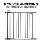 Detalj av skruefestet på Forlenger til sikkerhetsgrind Safety Gate Extension 9 cm, svart