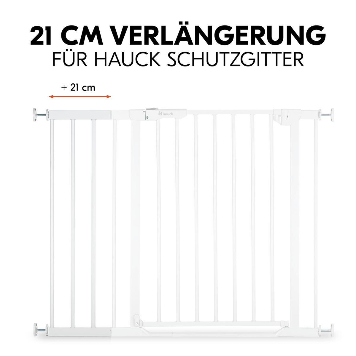 Detalj av monteringsdel på Forlenger til sikkerhetsgrind Safety Gate Extension 21 cm, hvit - Hauck