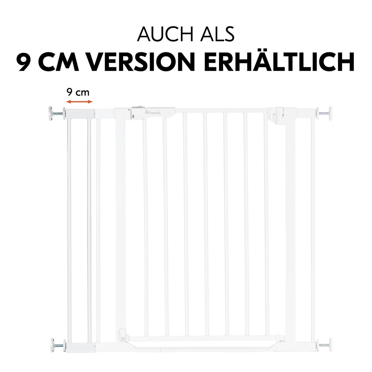 Forlenger til sikkerhetsgrind Safety Gate Extension 21 cm, hvit - Hauck montert på grind