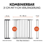 Forlenger til sikkerhetsgrind Safety Gate Extension 21 cm sammen med Hauck sikkerhetsgrind