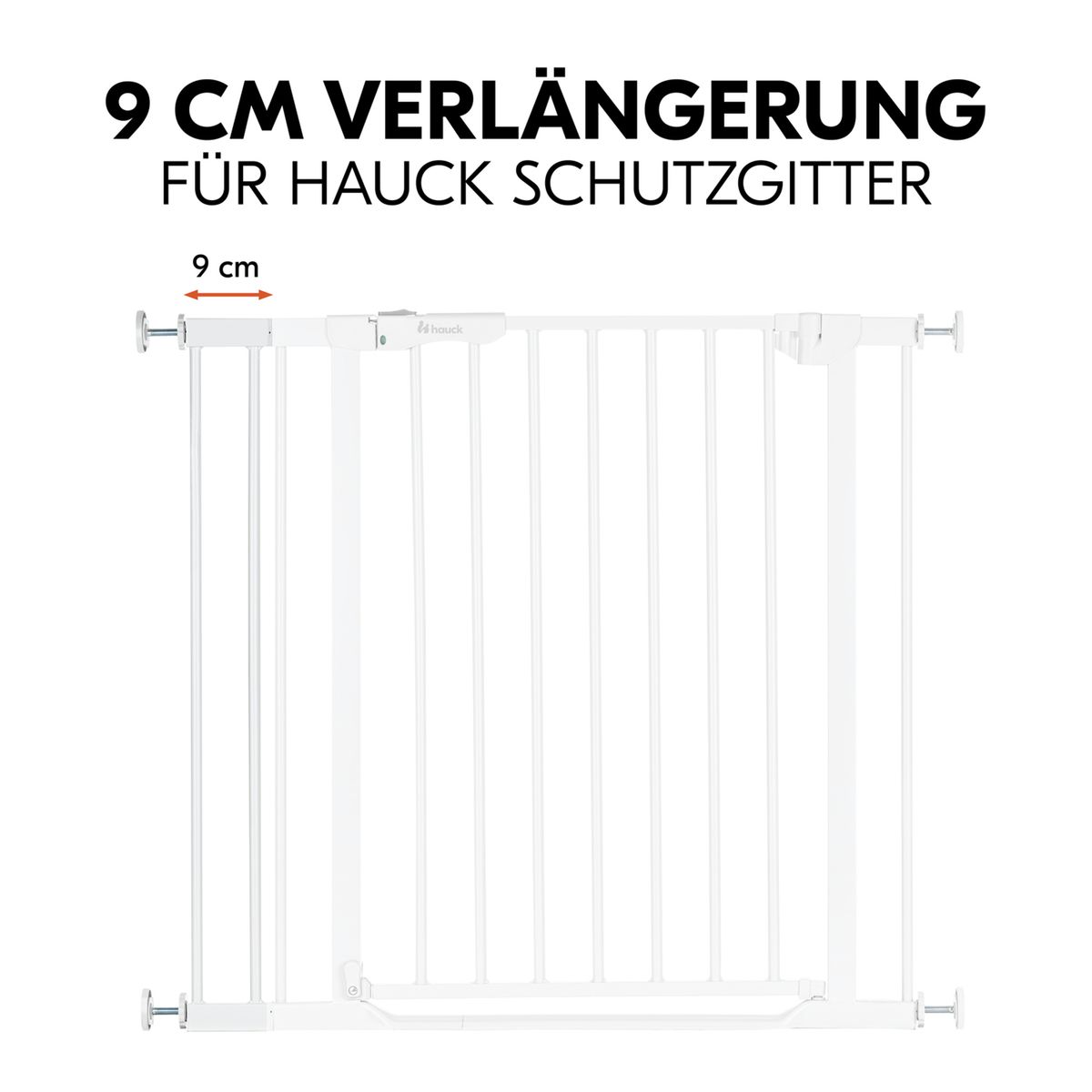 Detalj av forlengeren Safety Gate Extension 9 cm fra Hauck