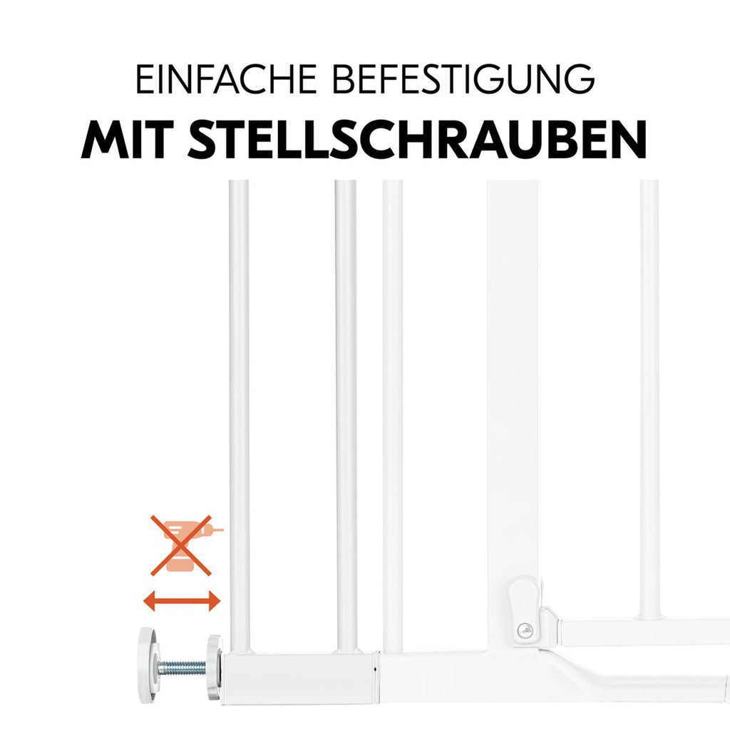 Forlenger til sikkerhetsgrind Safety Gate Extension 9 cm, hvit - Hauck