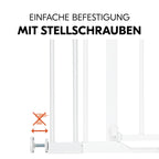 Forlenger til sikkerhetsgrind Safety Gate Extension 9 cm, hvit - Hauck