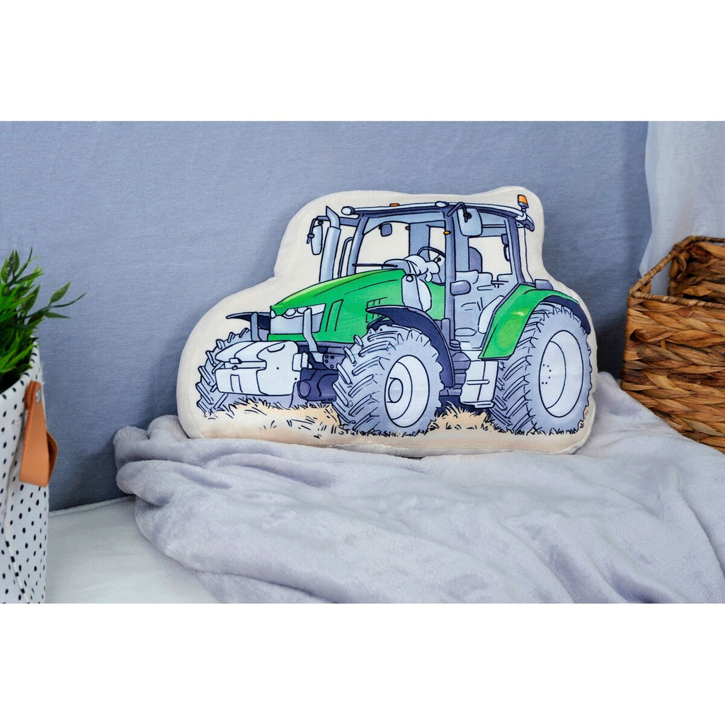 Formpute traktor med vendbart design 36x24 cm i bruk