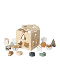 Formsorteringsboks i tre FSC® Grønn Skog 15 cm forfra