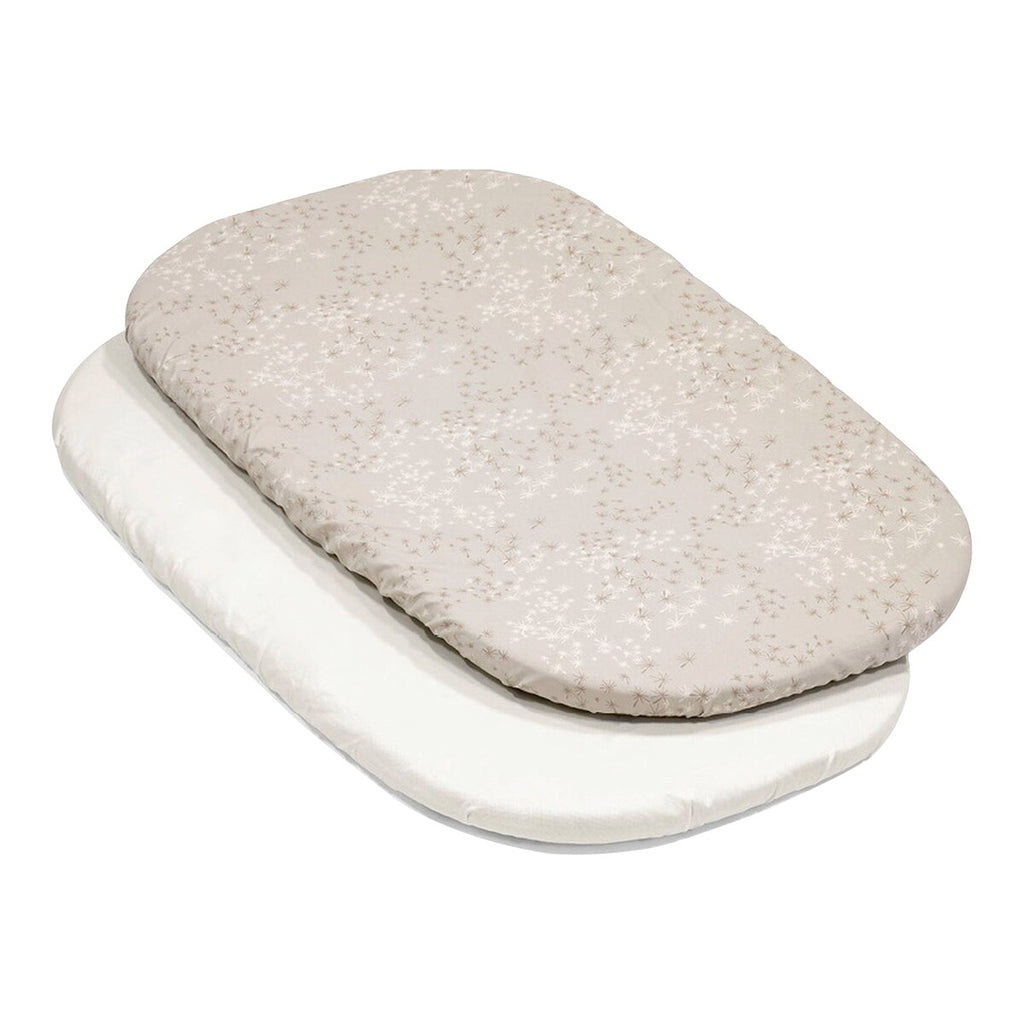 Formsydd laken 2-pack Dandelion Beige & Vanilla Cream forfra
