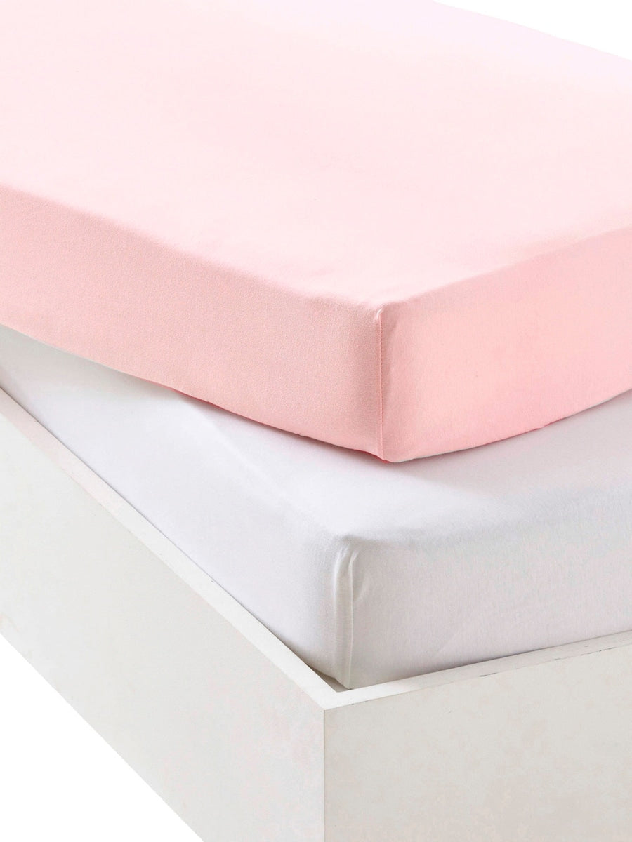 Formsydd laken 2-pack jersey bomull for babyseng forfra