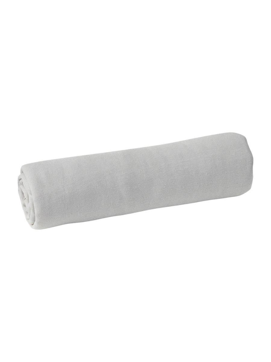 Formsydd laken 2-pack jersey bomull for babyseng i grå og hvit farge