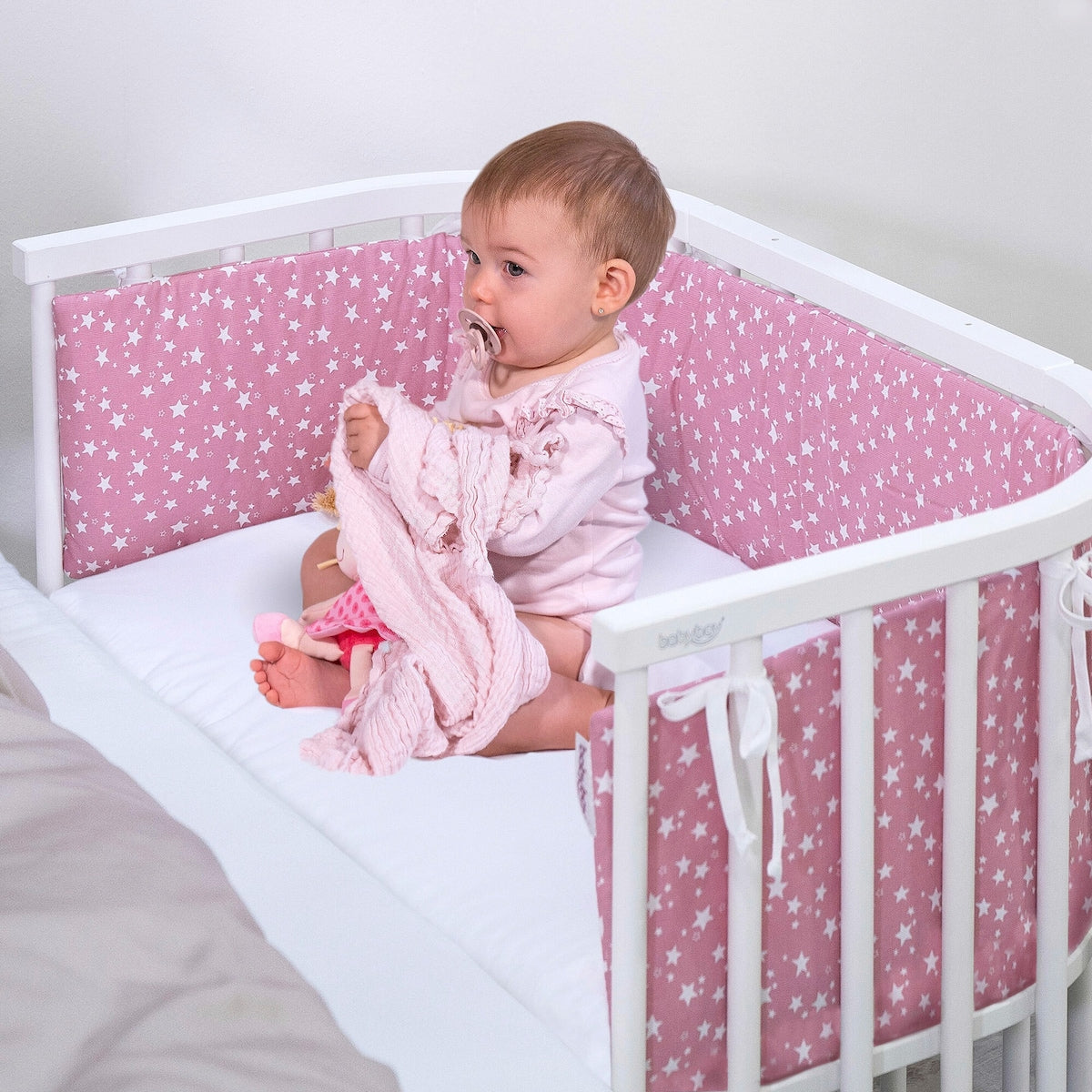 Formsydd laken frotté vanntett for bedside crib babybay pakket og klar til bruk