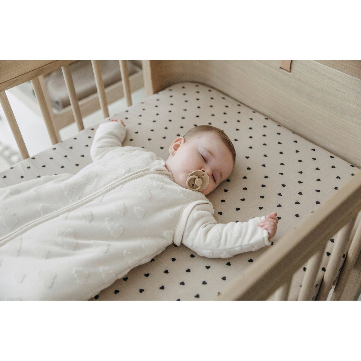 Formsydd laken i jersey 50x90 cm bomull Meyco Baby elastisk stoff