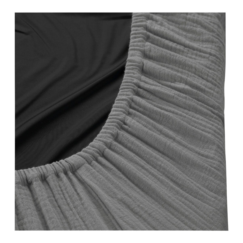 Formsydd laken musselin 60x120 cm til reisesengmadrass bakside