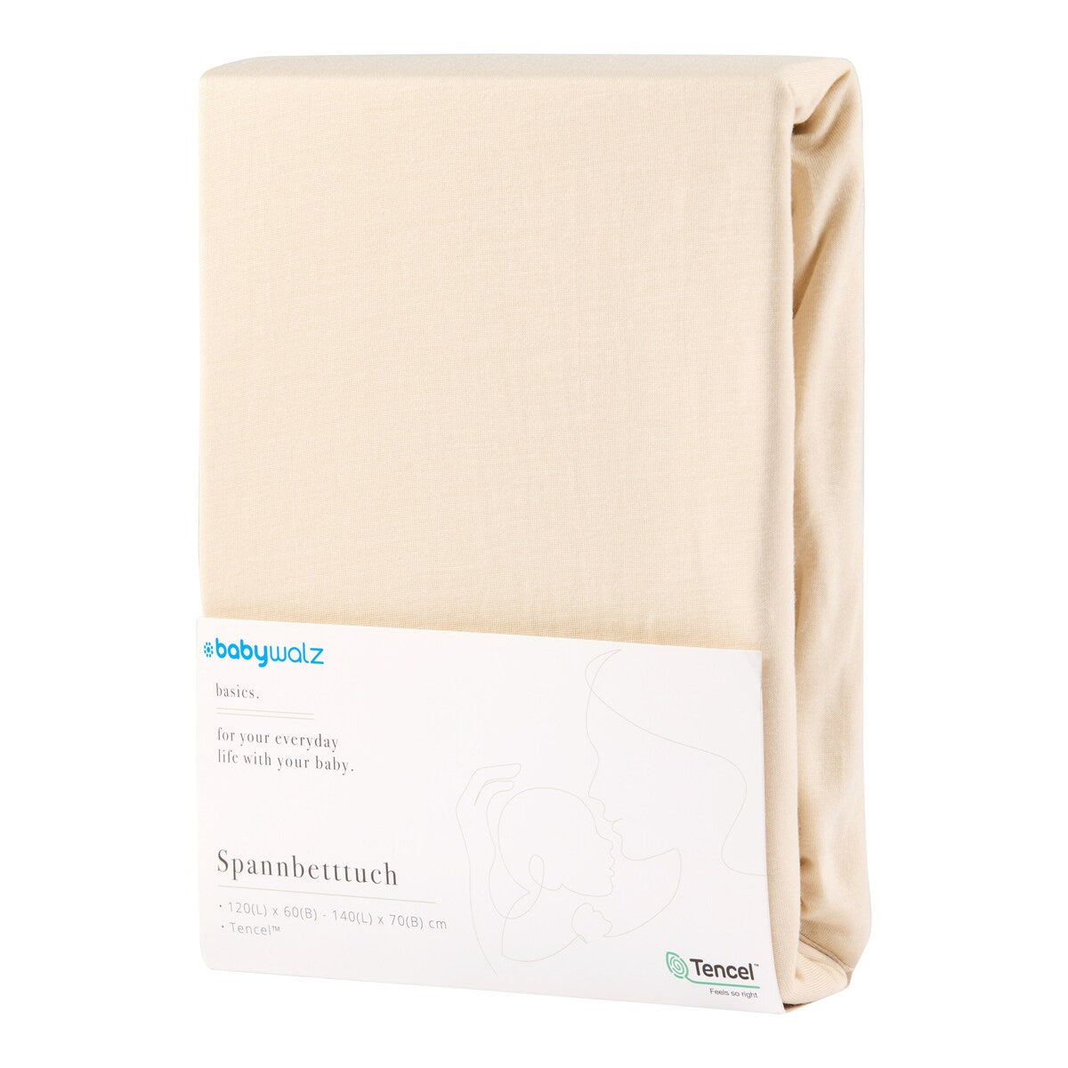 Formsydd laken TENCEL™ lyocell 60x120-70x140 cm bakside