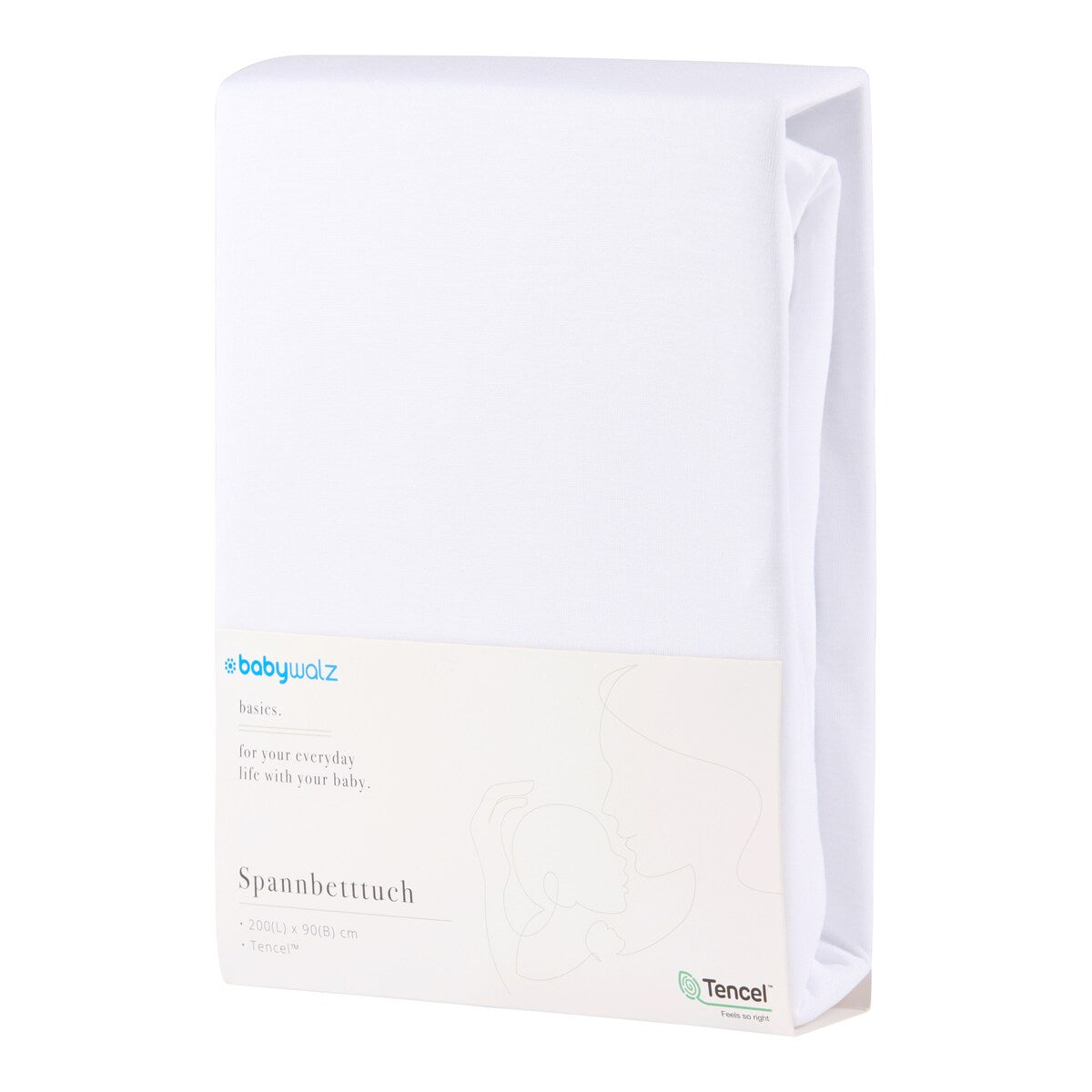 Formsydd laken TENCEL™ lyocell 90x200 cm - BASICS