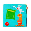 Fotoalbum i stoff for baby fra 12 mnd, 8 bilder forside