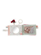 Montert Fotobok i bomull for baby CHERRY 18x14 cm med synlige fotolommer