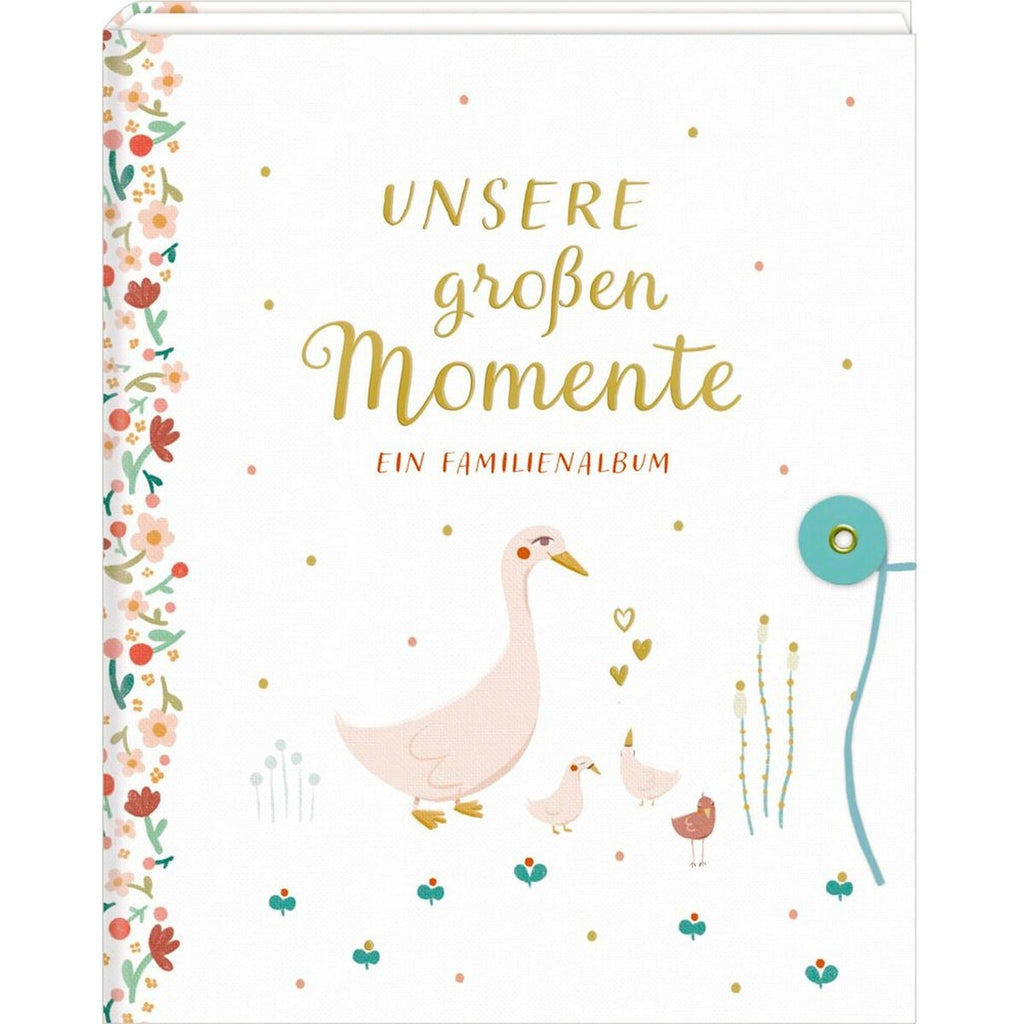 Fotoinnføringsalbum for familien med hardcover forside