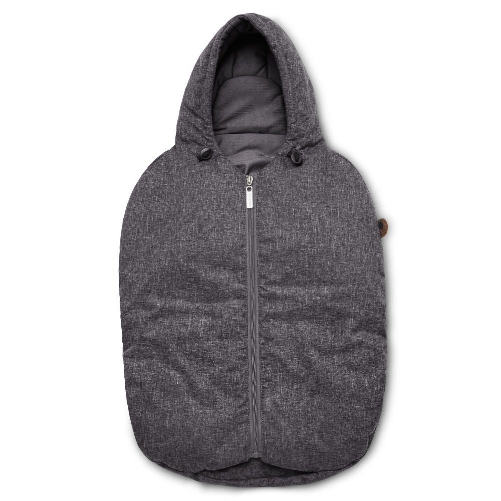 Oversikt over glidelås på Fotpose til babystol og bærebag Diamond Edition powder