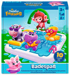 Friends: Badespaß logikkspill forfra med vennfigurer og pool-base