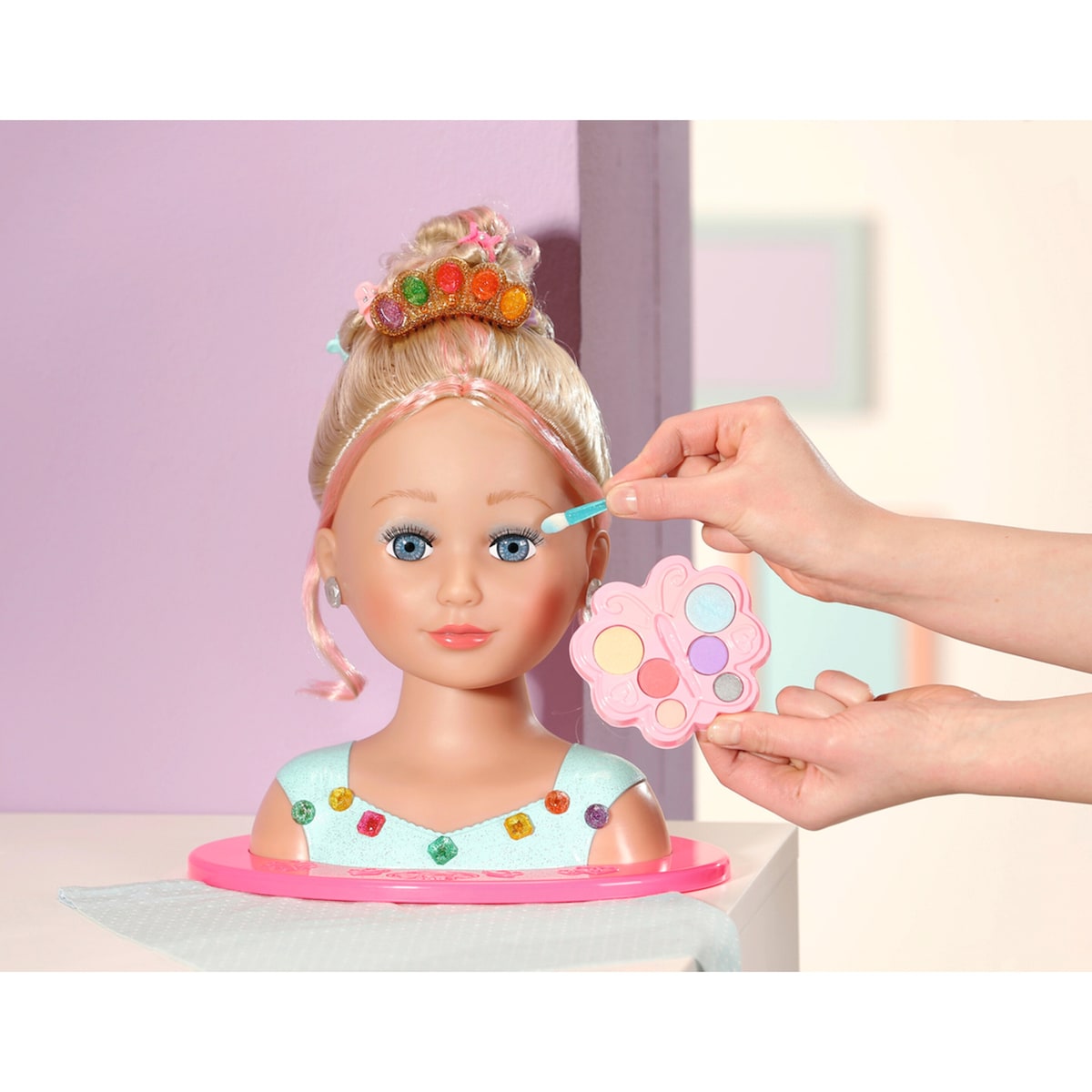 Montert Frisør- og sminkehode Sister Styling Head Princess
