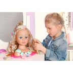 Frisør- og sminkehode Sister Styling Head Princess med fargerike striper