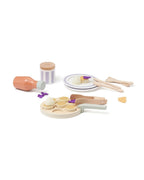 Frokostsett pannekaker i tre 23 x 14,5 cm forfra