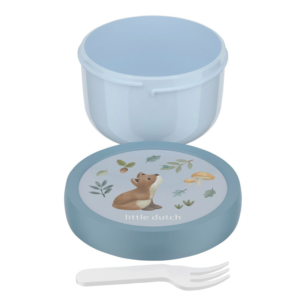 Fruktboks med gaffel 300 ml lekksikker PP - Mepal x Little Dutch