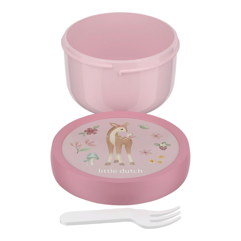 Fruktboks med gaffel 300 ml lekksikker PP - Mepal x Little Dutch detalj av gaffel