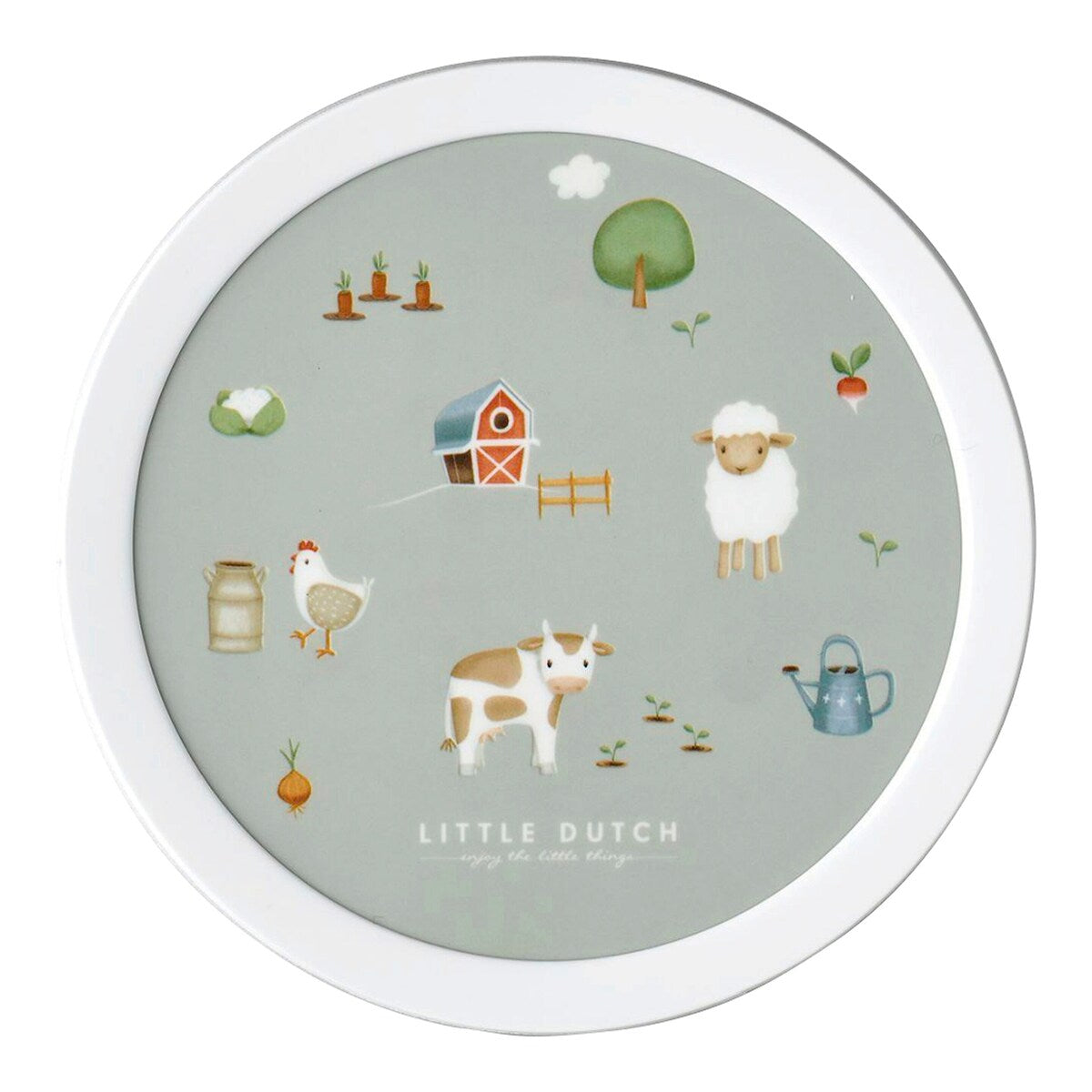 Fruktboks med gaffel 300 ml lekksikker PP - Mepal x Little Dutch